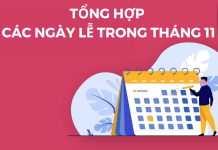 CÁC SỰ KIỆN TRONG THÁNG 11
