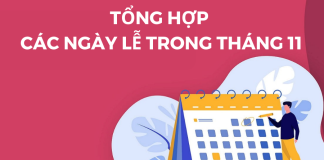 CÁC SỰ KIỆN TRONG THÁNG 11